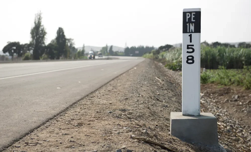 Kilometer markers