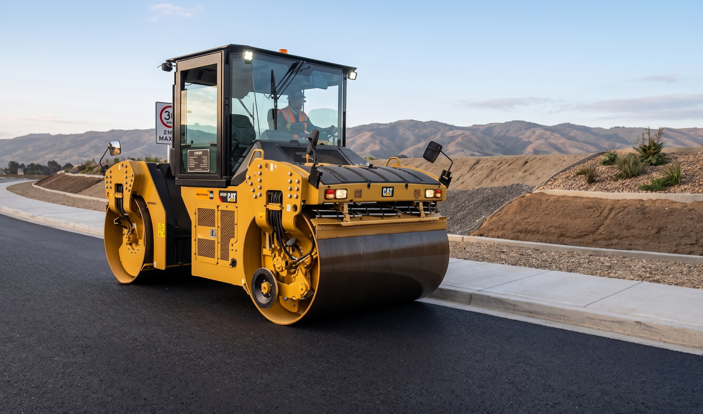 Application of Recycled Asphalt Mixture on Shoulders, Lima, Peru