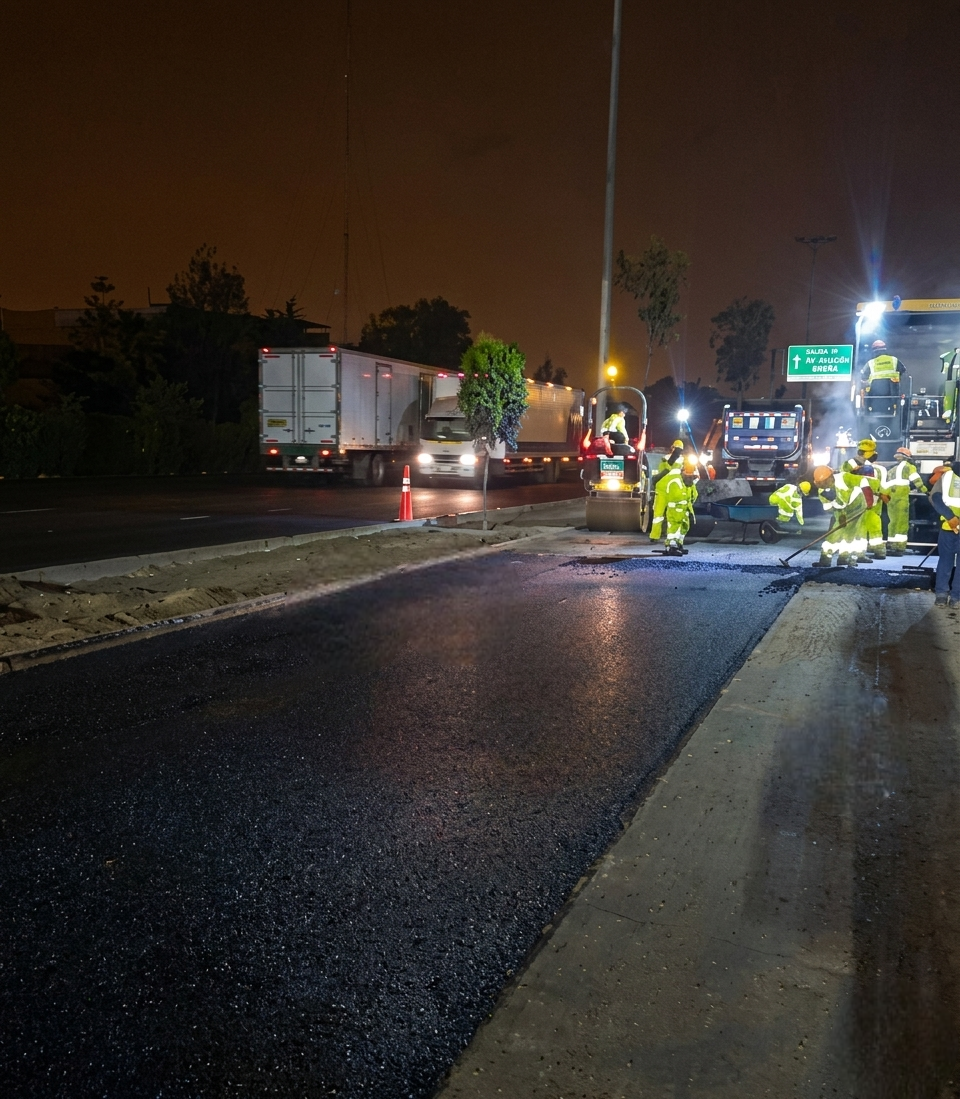 Panamericana Sur and Panamericana Norte Highway maintenance with SMA Mixtures, Lima, Peru