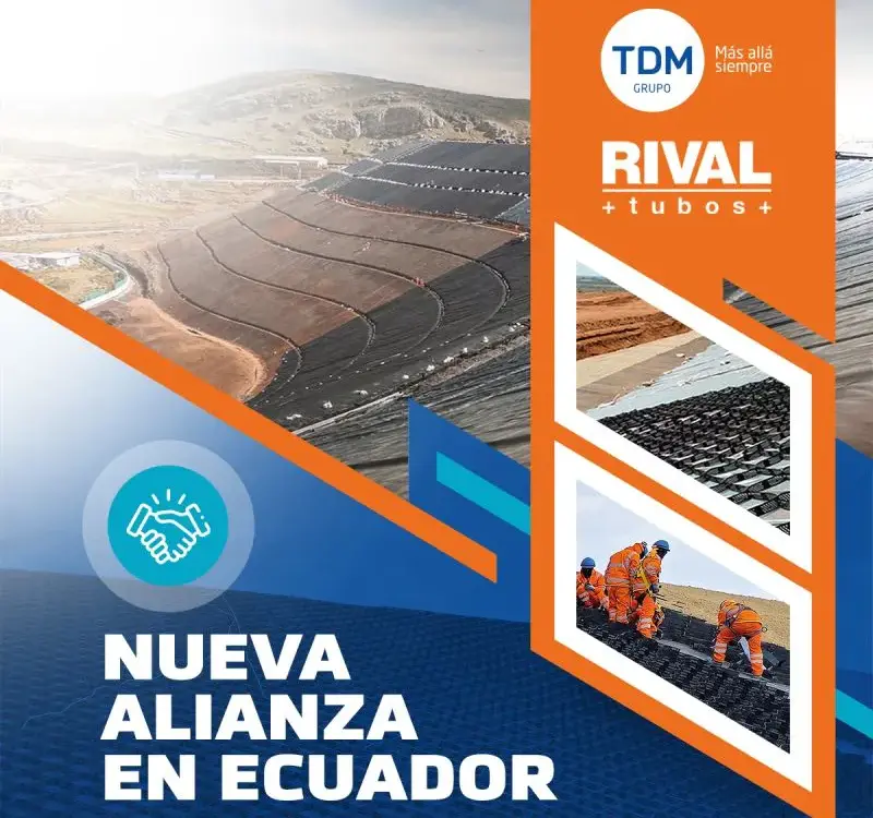 ¡Nos aliamos con Rival + Tubos + en Ecuador para impulsar la infraestructura del futuro!